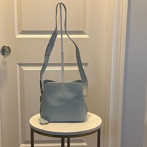 Radley London Leather Crossbody Bag in Light blue
